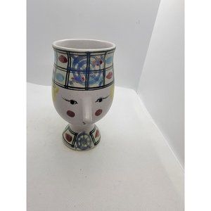 Fitz and Floyd Bjorn Wiinblad Inspired Lady Face Figural Mug